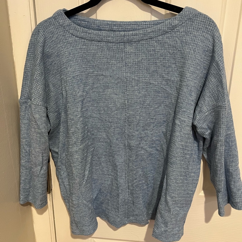 J. Jill 3/4 sleeve waffle shirt